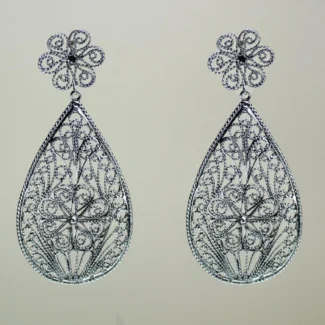 Pendientes Gota de Filigrana