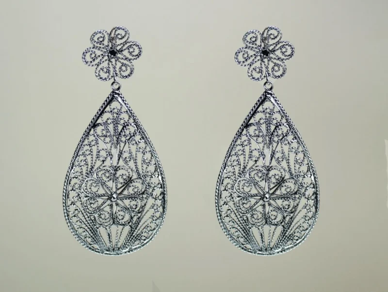 Pendientes Gota de Filigrana