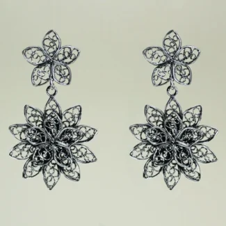 Pendientes Estrella Doble de Filigrana