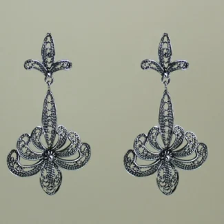 Pendientes Flor de Lis de Filigrana