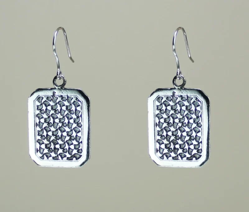 Pendientes Azulejos de Celosía Árabe