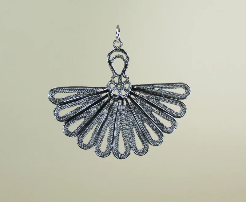 Colgante abanico de Filigrana